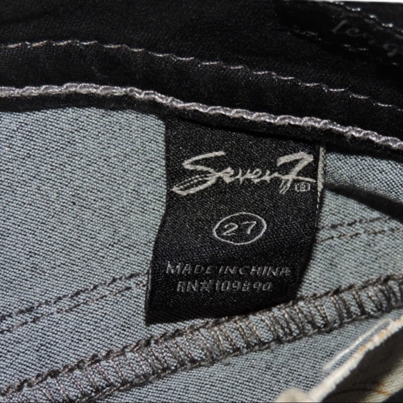 Seven7 Leggings Dark Denim Sz 27 New - Picture 8 of 8